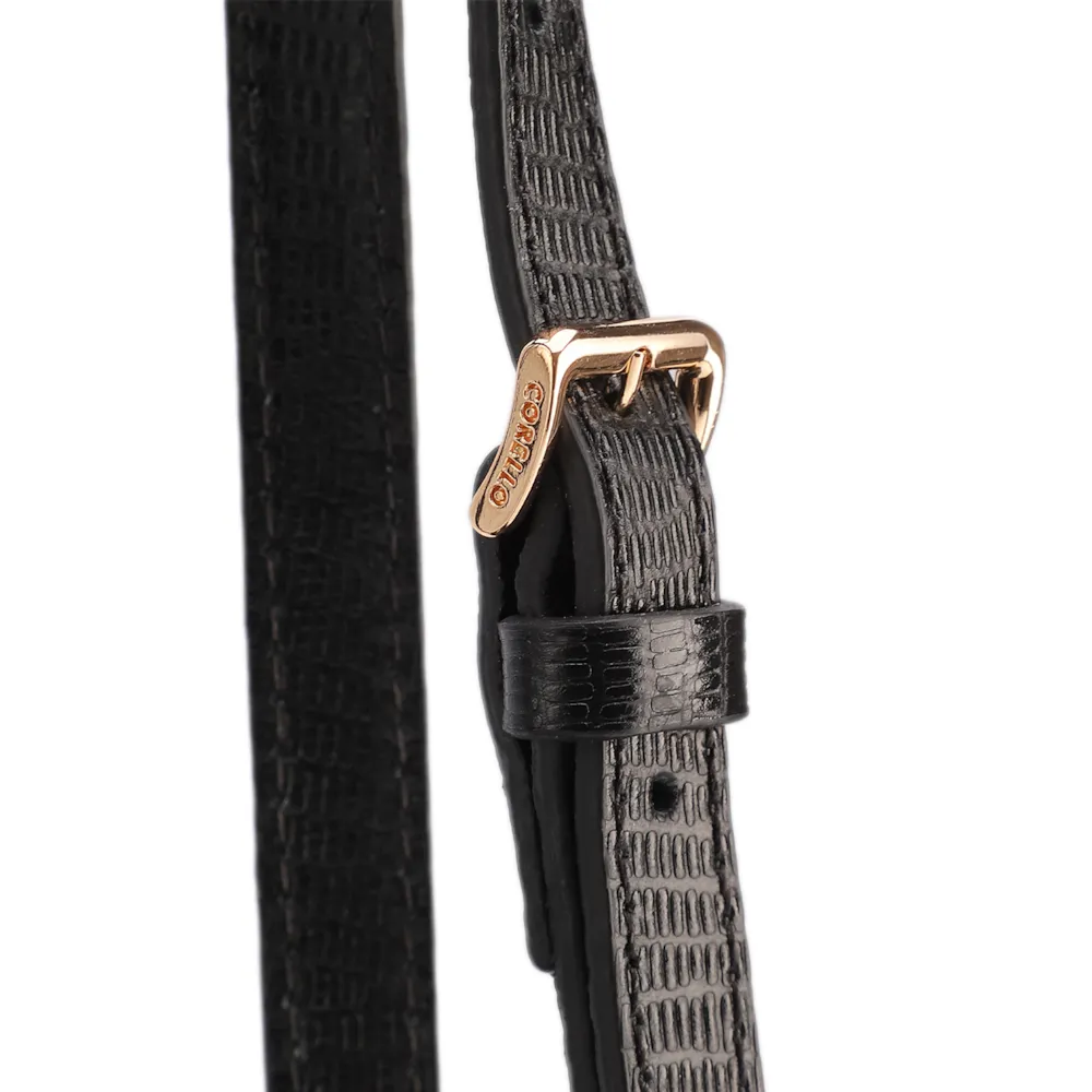Bolsa Tote Grande Couro Preta Alça New Lezard - imagem 8