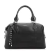 Bolsa Tote Grande Couro Preta Compartimentos - imagem 1