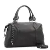 Bolsa Tote Grande Couro Preta Compartimentos - imagem 3
