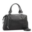 Bolsa Tote Grande Couro Preta Compartimentos - imagem 3