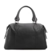 Bolsa Tote Grande Couro Preta Compartimentos - imagem 4