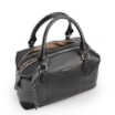 Bolsa Tote Grande Couro Preta Compartimentos - imagem 5