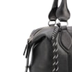 Bolsa Tote Grande Couro Preta Compartimentos - imagem 7