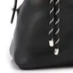 Bolsa Tote Grande Couro Preta Compartimentos - imagem 8