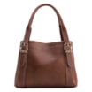 Bolsa Tote Grande Marrom Couro Antique Alça Fivela - imagem 1