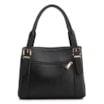 Bolsa Tote Grande Preta Couro Antique Alça Fivela - imagem 3