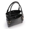 Bolsa Tote Grande Preta Couro Antique Alça Fivela - imagem 4