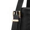 Bolsa Tote Grande Preta Couro Antique Alça Fivela - imagem 8