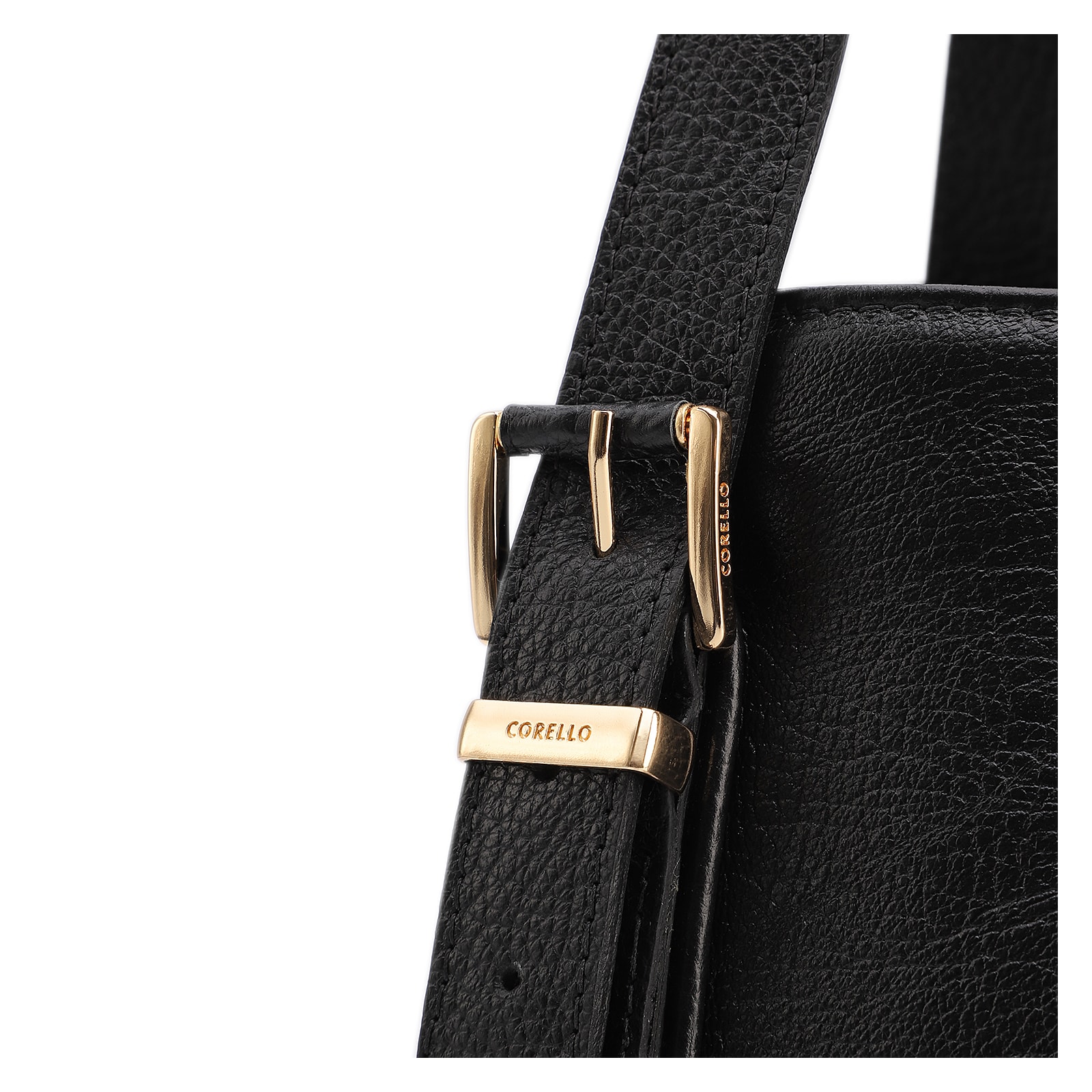 Bolsa Tote Grande Preta Couro Antique Alça Fivela
