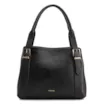 Bolsa Tote Grande Preta Couro Antique Alça Fivela - imagem 1