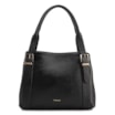 Bolsa Tote Grande Preta Couro Antique Alça Fivela - imagem 1