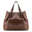 Bolsa Tote Ilhós Couro Marrom - imagem 3