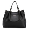 Bolsa Tote Ilhós Couro Preto - imagem 1