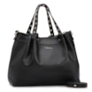 Bolsa Tote Ilhós Couro Preto - imagem 2