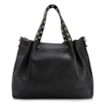 Bolsa Tote Ilhós Couro Preto - imagem 3