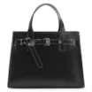 Bolsa Tote Ilhós Couro Preto - imagem 1