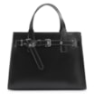 Bolsa Tote Ilhós Couro Preto - imagem 1