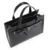 Bolsa Tote Ilhós Couro Preto - imagem 5