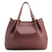 Bolsa Tote Ilhós Couro Vinho - imagem 3