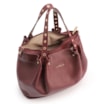 Bolsa Tote Ilhós Couro Vinho - imagem 4