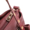 Bolsa Tote Ilhós Couro Vinho - imagem 5