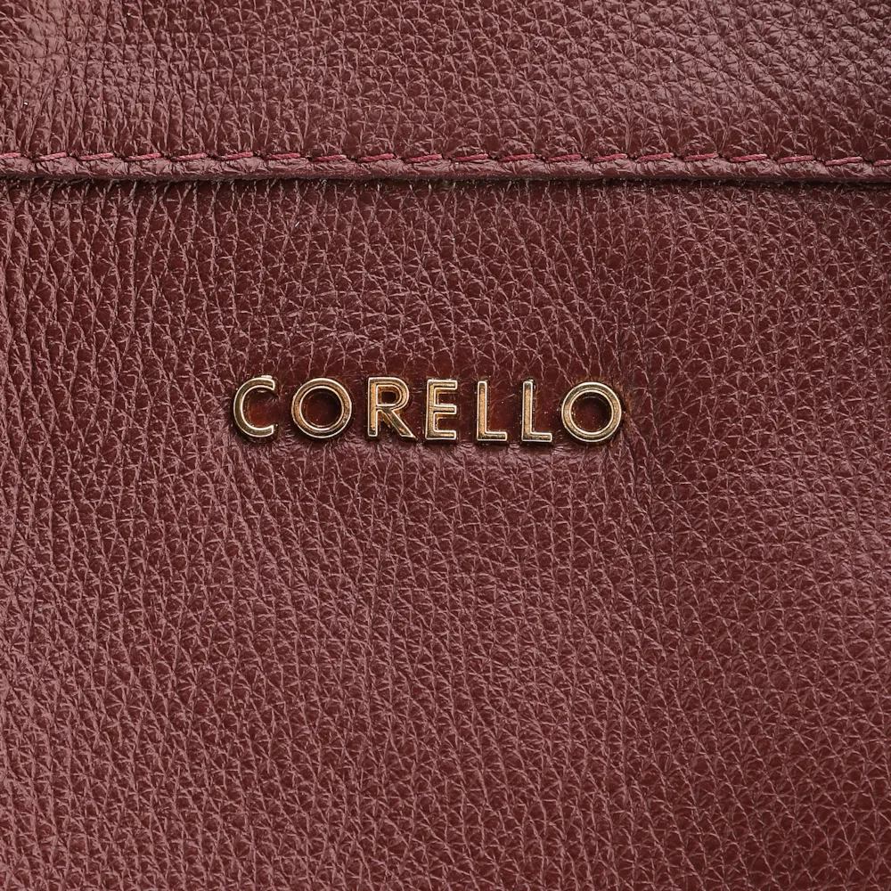 Bolsa Tote Ilhós Couro Vinho - imagem 6