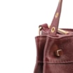 Bolsa Tote Ilhós Couro Vinho - imagem 7