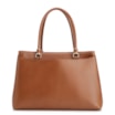 Bolsa Tote Laser Cut Couro Camurça/Couro Marrom Claro - imagem 4