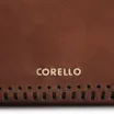 Bolsa Tote Laser Cut Couro Camurça/Couro Marrom Escuro - imagem 7