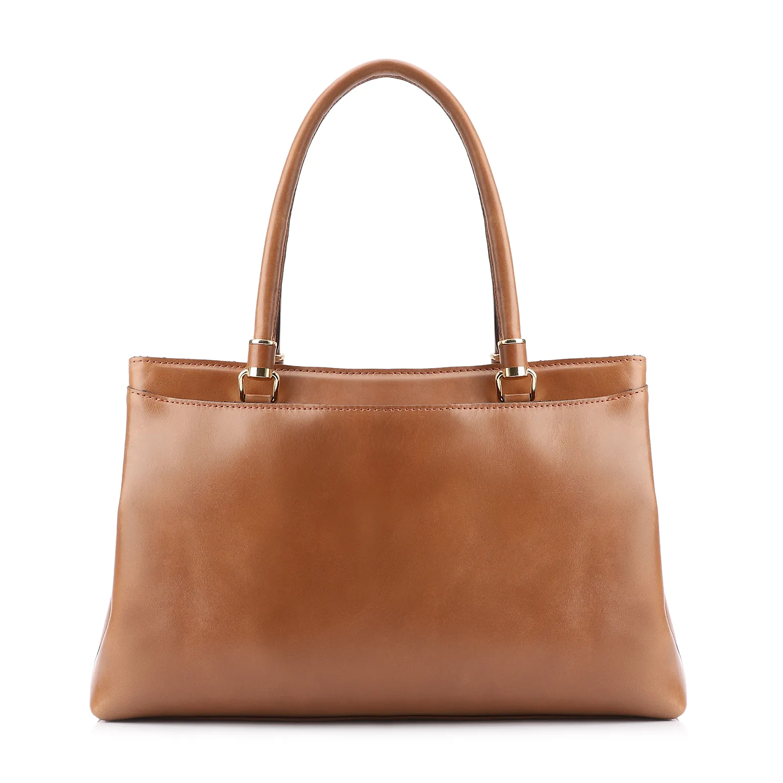 Bolsa Tote Laser Cut Couro Marrom
