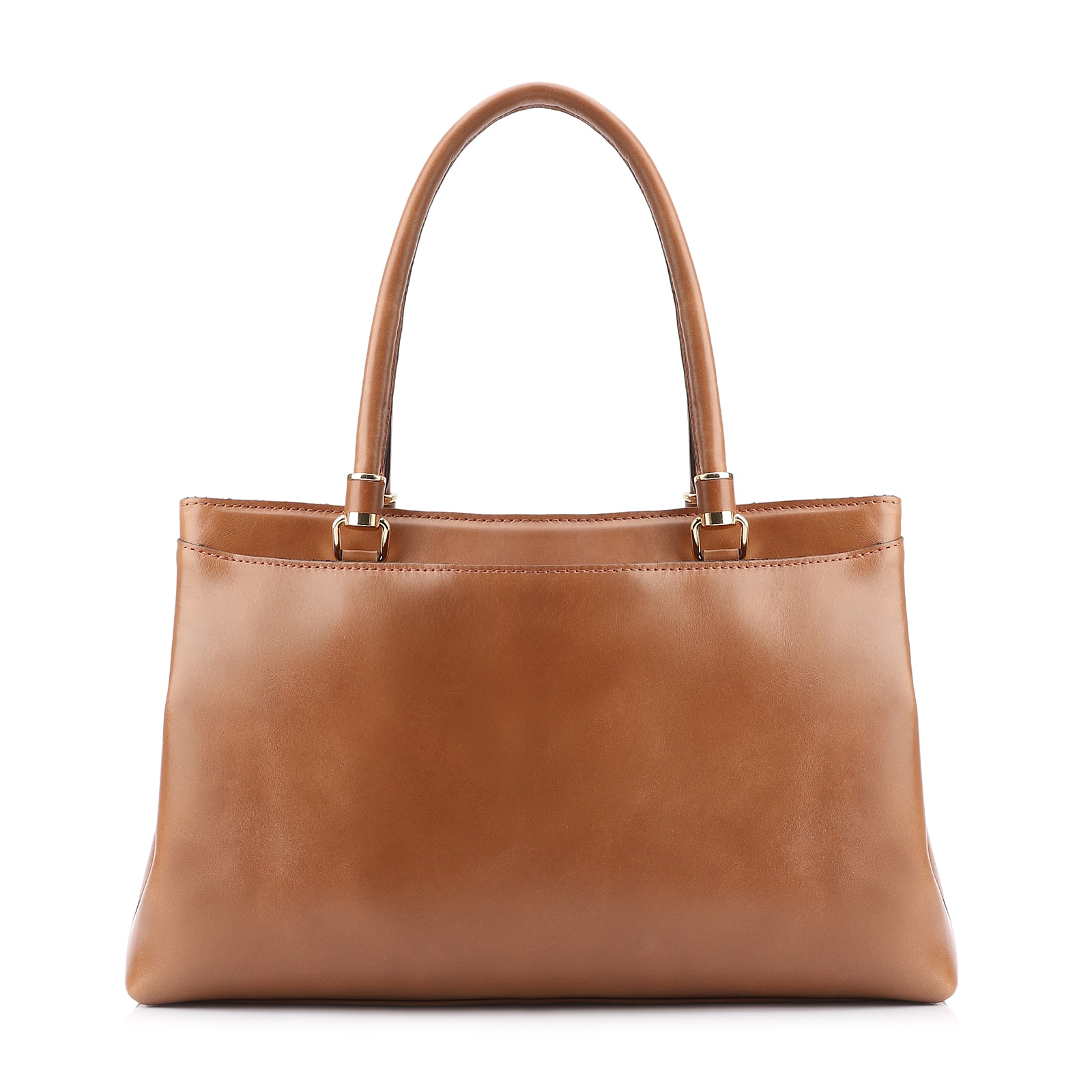 Bolsa Tote Laser Cut Couro Marrom