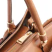 Bolsa Tote Laser Cut Couro Marrom - imagem 5