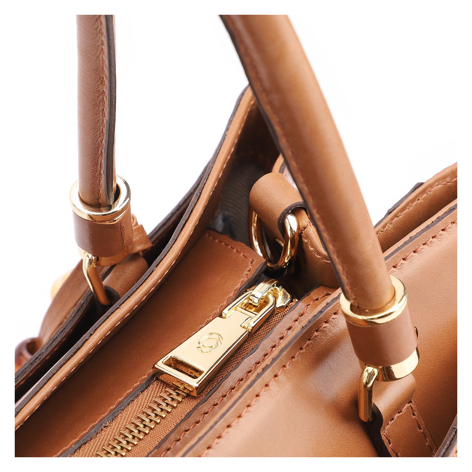 Bolsa Tote Laser Cut Couro Marrom