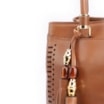 Bolsa Tote Laser Cut Couro Marrom - imagem 7
