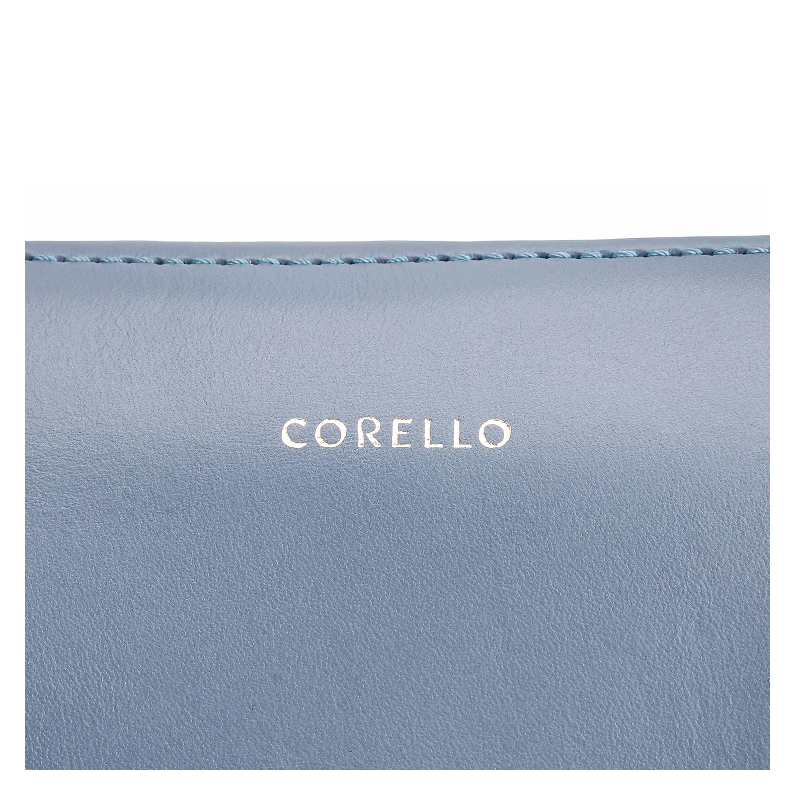 Bolsa Tote Lenço Couro Azul