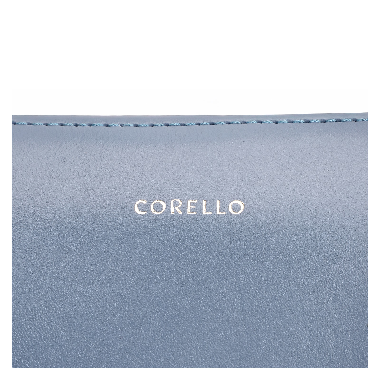 Bolsa Tote Lenço Couro Azul