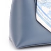 Bolsa Tote Lenço Couro Azul - imagem 8