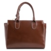 Bolsa Tote Lenço Couro Marrom - imagem 4