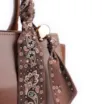 Bolsa Tote Lenço Couro Marrom - imagem 6