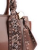 Bolsa Tote Lenço Couro Marrom - imagem 6