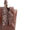 Bolsa Tote Lenço Couro Marrom - imagem 8