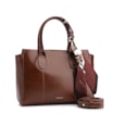Bolsa Tote Lenço Couro Marrom - imagem 2