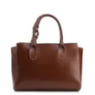 Bolsa Tote Lenço Couro Marrom - imagem 3