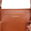 Bolsa Tote Lenço Couro Marrom Claro - imagem 7