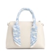 Bolsa Tote Lenço Couro Off White - imagem 3