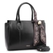 Bolsa Tote Lenço Couro Preto - imagem 3