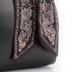 Bolsa Tote Lenço Couro Preto - imagem 8