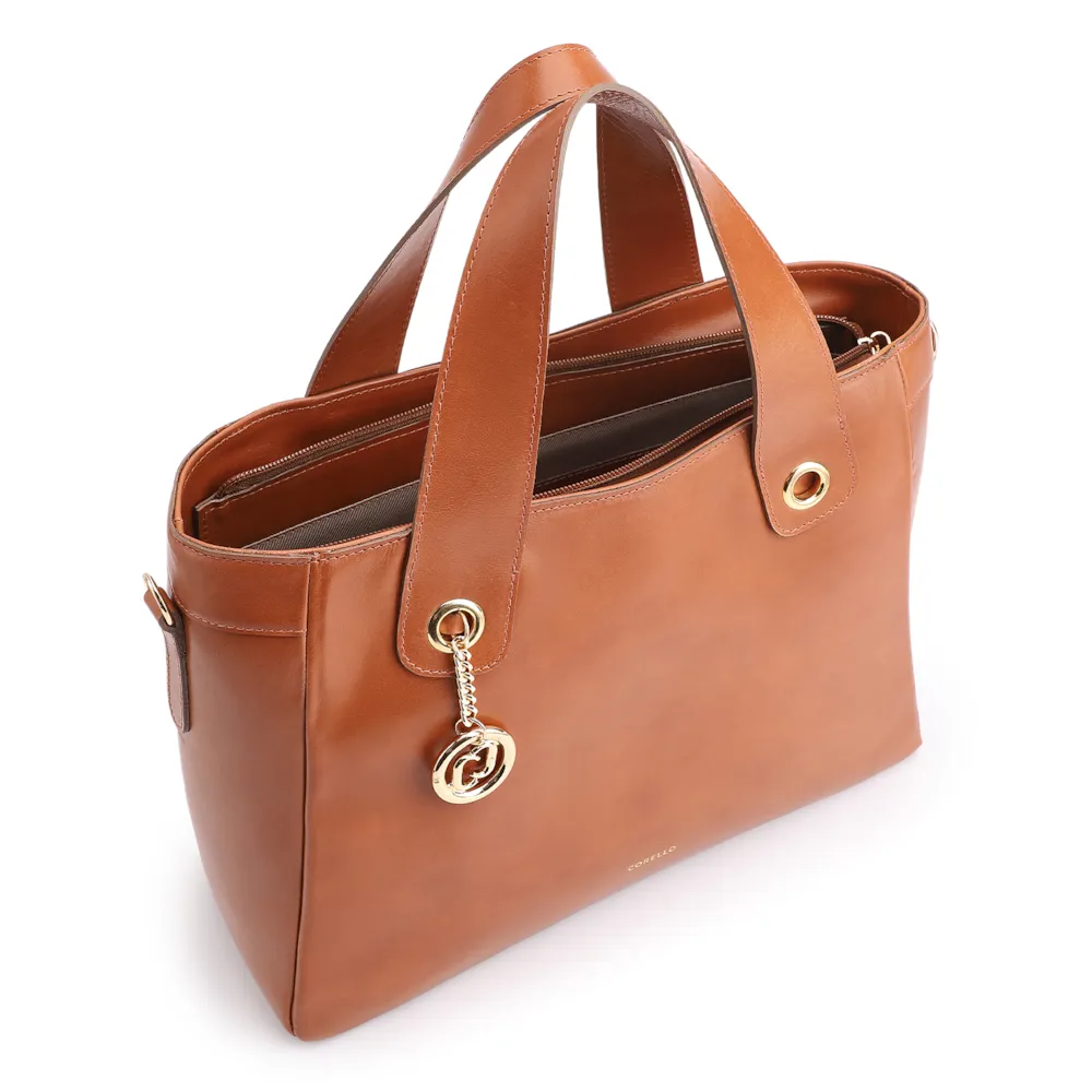 Bolsa Tote Marrom Claro - imagem 5