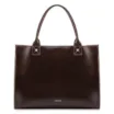 Bolsa Tote Marrom Grande Couro Cadeado - imagem 3