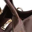 Bolsa Tote Marrom Grande Couro Cadeado - imagem 5